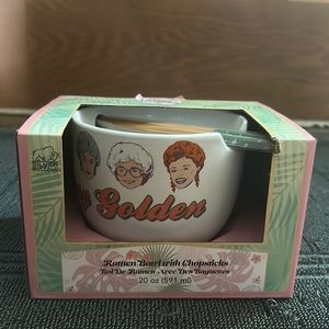 Ramen bowl with chopsticks